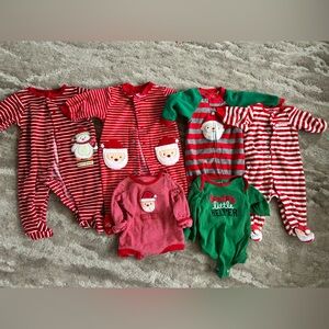Carter's Red and White Striped Baby Onesie